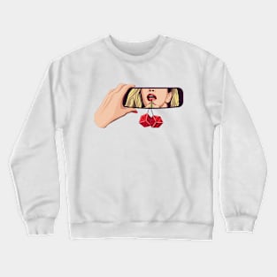 Rearview mirror. Crewneck Sweatshirt